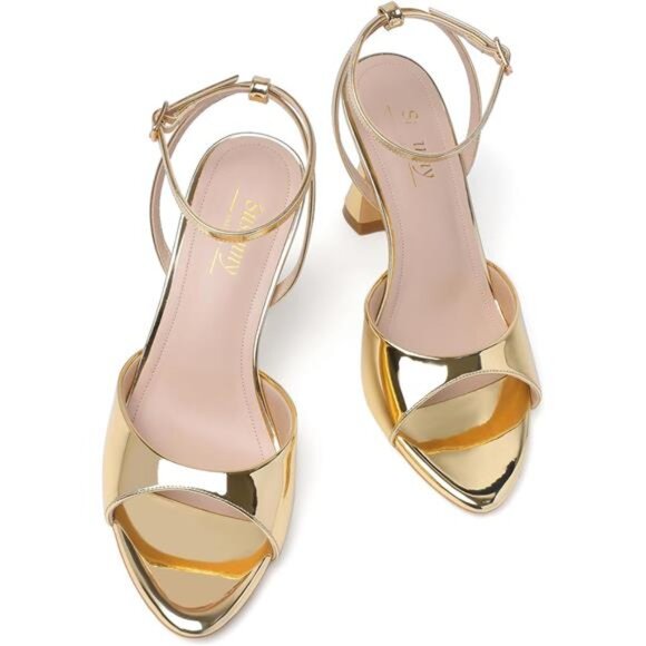 High Heels for Women Gold - Picture 6 of 6